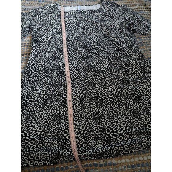 Piphany Boutique Women's L Animal Print Babydoll Tunic/Mini Dress Stretch - Picture 4 of 6